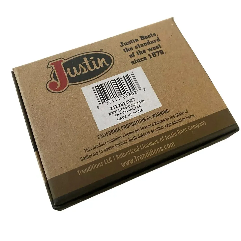 NWT Men’s JUSTIN Front Pocket Genuine Leather Brown RFID Card Wallet 2122825W7